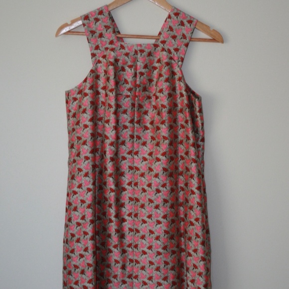 Tory Burch, Bird Print, Shift Dress, Size 4 - Picture 4 of 4